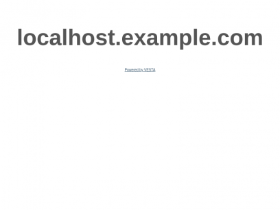 localhost.example.com &mdash; Coming Soon