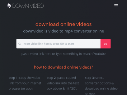 Download online videos with Downvideo. Safe video downloader online.