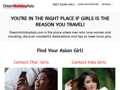 Dream Holiday Asia - Travel Guides For Single Men &amp; Tips To Get Laid