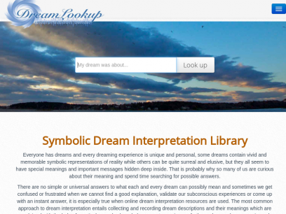 Dream Symbols and Meanings Interpretation Library