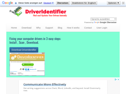 DriverIdentifier - The most simple &amp; easy driver updating tool. 