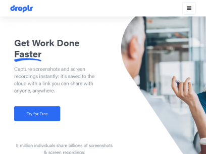 Droplr - Get Work Done Faster - Capture screenshots &amp; screen recordings instantly