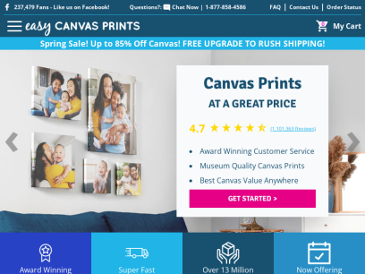 Canvas Prints - Photos to Canvas Prints | Save 93% Today