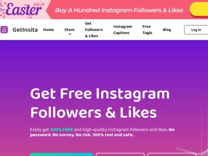 GetInsta: Get Free Instagram Followers &amp; Likes [100% Real]