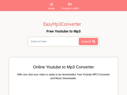 Easy YouTube to Mp3 Converter | EasyMP3Converter