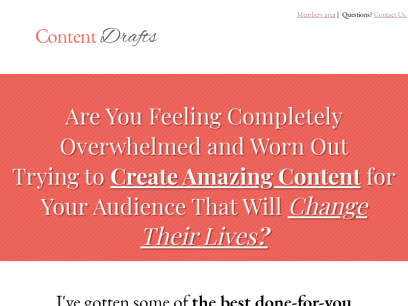 Content Drafts &#8211; Done-for-You Personal Development Content (PLR)