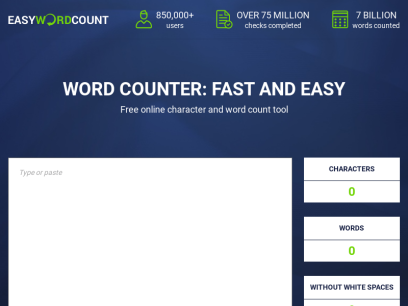 Free Online Character and Word Count Tool | Any Length - Instant Results