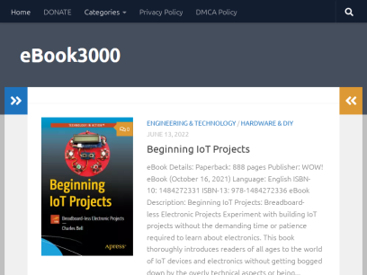 eBook3000: Best Free PDF eBooks and Video Tutorials Download