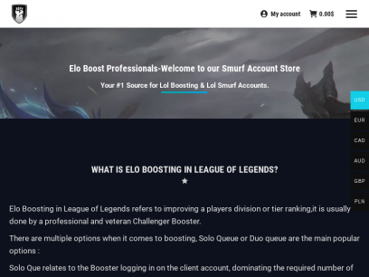 Elo Boost - Smurf Accounts | Your #1 Lol Boosting Partner