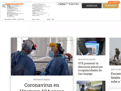 Coronavirus en Uruguay: 624 casos nuevos y 18 muertes y 162 pacientes en CTI - El Observador