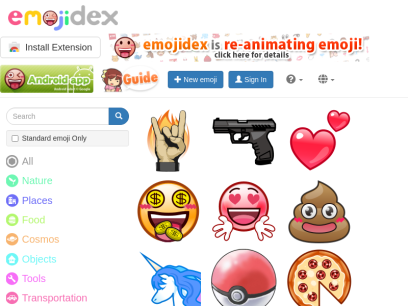 emojidex - custom emoji service and apps