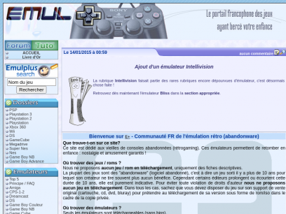 Accueil &gt; E+ | Emu-fr.net, L'&eacute;mulation Francophone