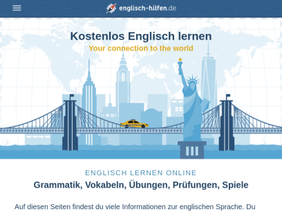 Englisch Lernen Online - Grammatik, Vokabeln, Prüfungen, Spiele