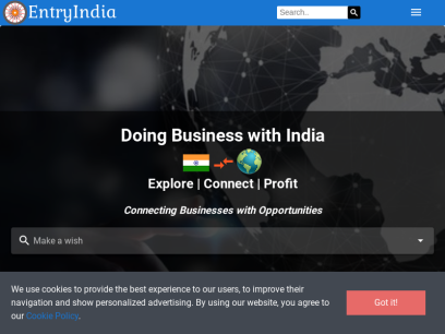 ENTRYINDIA | CONNECTING BUSINESSES WITH OPPORTUNITIES