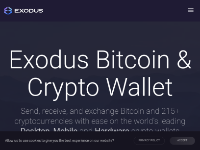 Best Crypto Wallet for Desktop &amp; Mobile: Exodus Crypto &amp; Bitcoin Wallet
