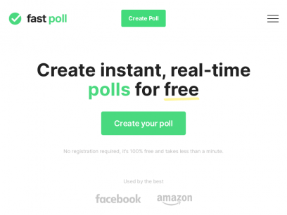 Fast Poll - Create instant, real-time polls for free!