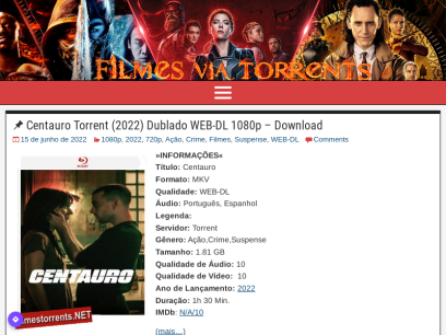 Filmes Torrent - Baixar Filmes e Séries Torrent Grátis em HD