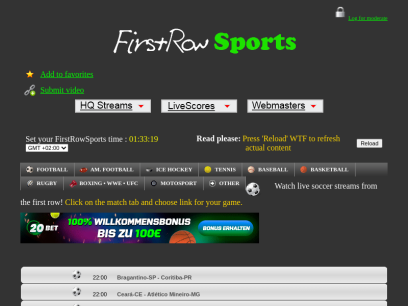 FirstRow Sports - best sport live streams