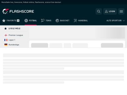 FlashScore: Rezultate live fotbal, scoruri live, fotbal livescore