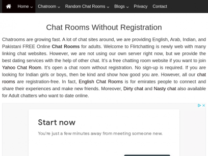 Registration chat rooms online free without Chat Rooms