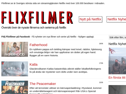 Flixfilmer | Nya filmer på Netflix Sverige 