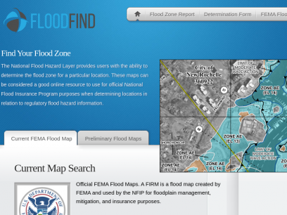 Flood Find - FEMA Flood Zone Maps