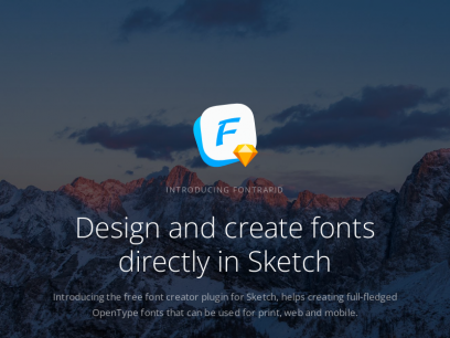 FontRapid - Design and create fonts directly in Sketch for free