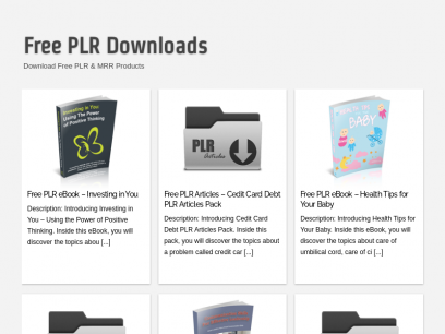 Free PLR Downloads | Download Free PLR &amp; MRR Products