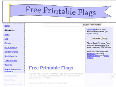 Free Printable Flags