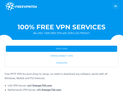 100% FREE VPN SERVICES