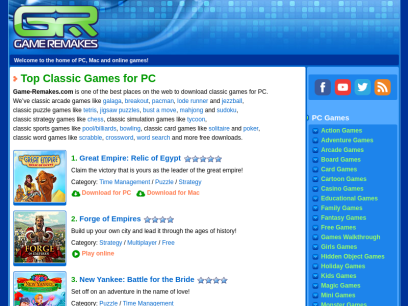 free classic games for mac