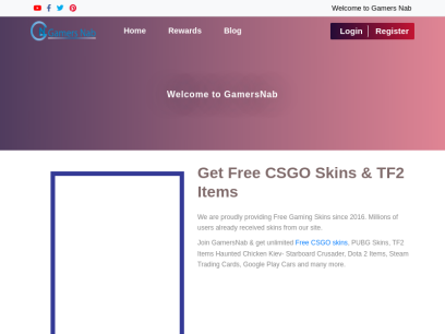 GamersNab - Get Free CSGO Skins