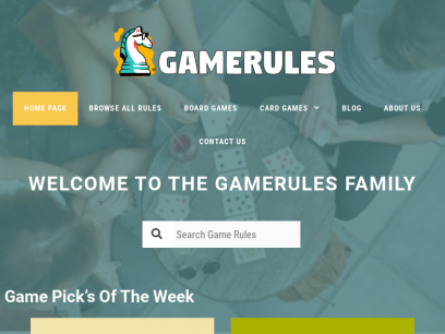 Game Rules - Find the rules to all of your favourite games