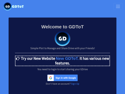 GDToT - Simple Plot to Manage and Share Drive with your Friends
