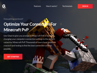 Ghast.io: Optimize Your Connection For Minecraft PvP