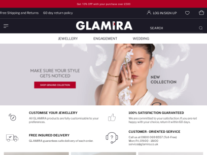 Buy customized diamond jewellery | GLAMIRA.co.uk