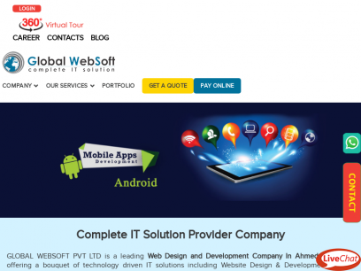 Web Design Company In Ahmedabad India | Web Development Company in Ahmedabad India - Global Websoft