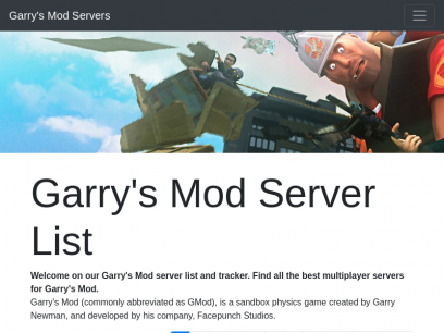 77 Similar Sites Like Garrysmod Com Alternatives