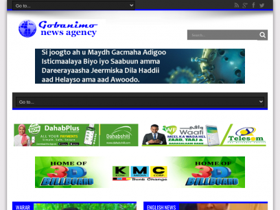 Gobanimo News Agency | War Sugan iyo Weedh Saxan