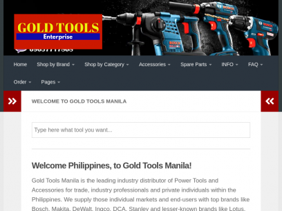 Gold Tools Manila - Tools Philippines