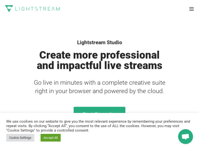 Lightstream | Cloud-based Live Streaming Technology