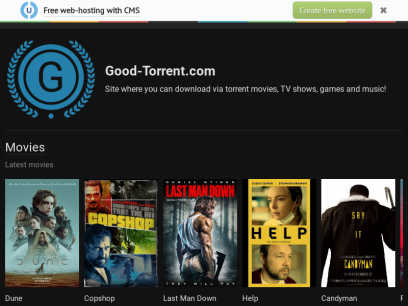 Good-Torrent - Download Movies, TV shows, Games &amp; Music torrent