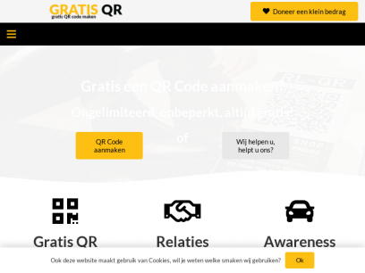 Gratis QR code generator - Maak gratis een QR-Code aan