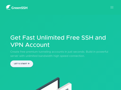 GreenSSH - Get Fast Unlimited Free SSH and VPN Account