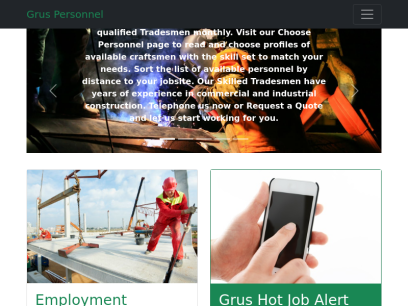 
	Construction Staffing Firm - Grus Personnel
