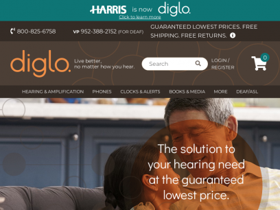 Diglo | Hearing Loss &amp; Deaf Products | Harris Communications