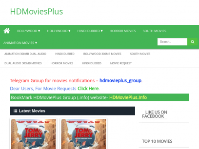 HDMoviesPlus | Download Latest Dual Audio 300MB Movies