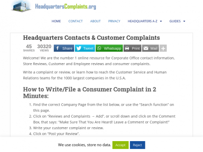 Consumer Reports - How to write Customer Compaints