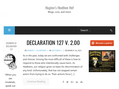 Huginn&#039;s Heathen Hof - Blogs, Lore, and more.