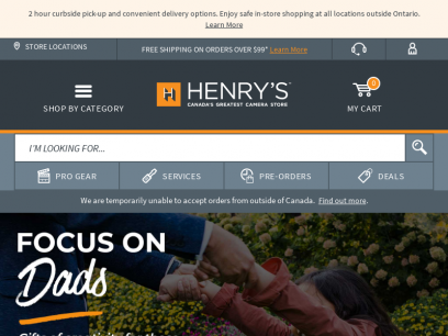 Henrys.com: Canada's Greatest Camera Store - Shop Online Today